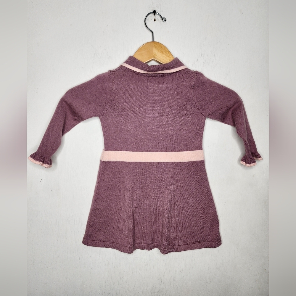 Modern Moments By Gerber Toddler Girl Collar Sweater Dress, Size 2T - Picture 10 of 11